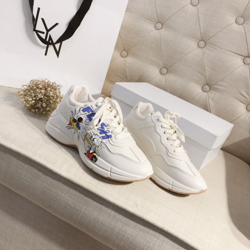 T(ẢNH THẬT) Giày Thể Thao 5p Vịt Đế Nhẹ Êm No Box