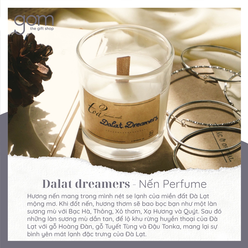 Nến nước hoa Dalat Dreamers 70gr