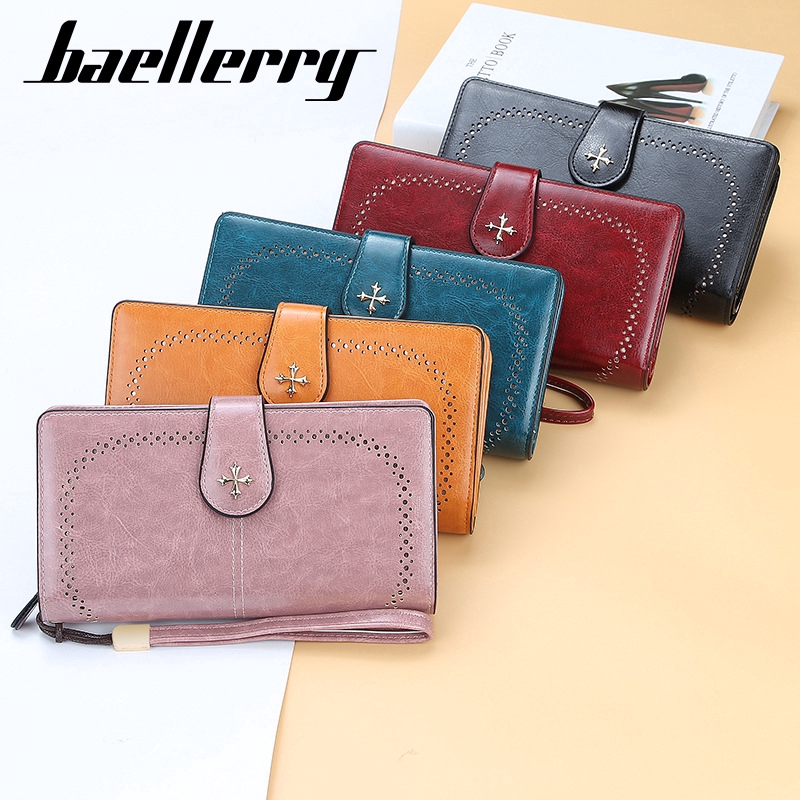 Ví Da Dài Baellerry Chất Lượng Cao Đa Chức Năng Cho Nữ