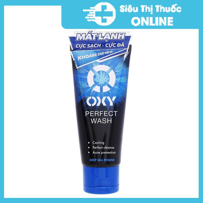 Kem sữa rửa mặt Oxy 100g | 50g Perfect Deep Wash Oil Control White Complete Total anti-acne Prime Multi Action ngừa mụn