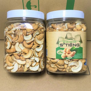 500gr hạt điều rang muối bể sạch vỏ lụa hộp trắng