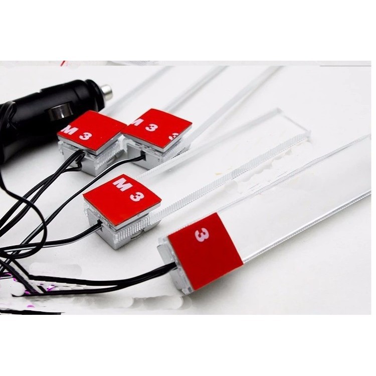 Đèn led chiếu gầm ghế ô tô mẫu 2 + Tặng 01 khăn lau xe chuyên dụng