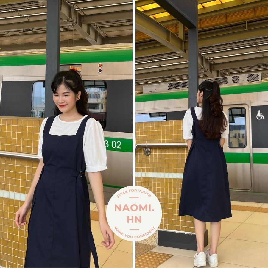 Set yếm nữ thắt eo chất dày dặn mềm mại thấm hút mồ hôi tốt. Sơ mi cộc kèm yếm nữ có đai chỉnh eo trẻ trung khoẻ khoắn.