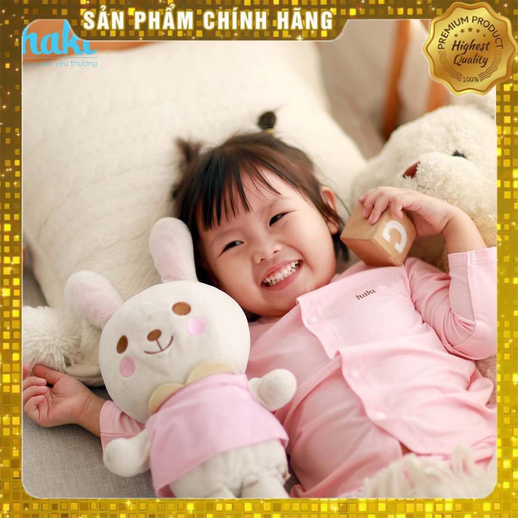 [Hàng VNXK] Bộ quần áo dài tay cho bé vải tre cao cấp HAKI BAMBOO - BB003 ( ảnh thật 100%)