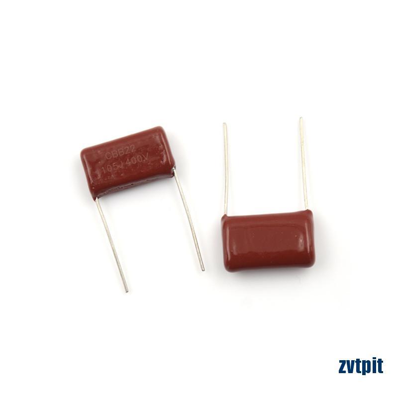 Bộ 10 Tụ Điện Cbb22 400v 105j 1uf 400v / 105j Khoảng Cách Chân 20mm