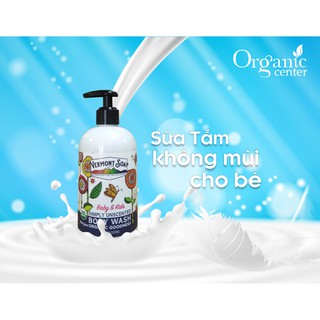 [VERMONT] SỮA TẮM HỮU CƠ CHO EM BÉ, KHÔNG MÙI (59ml-355ml)