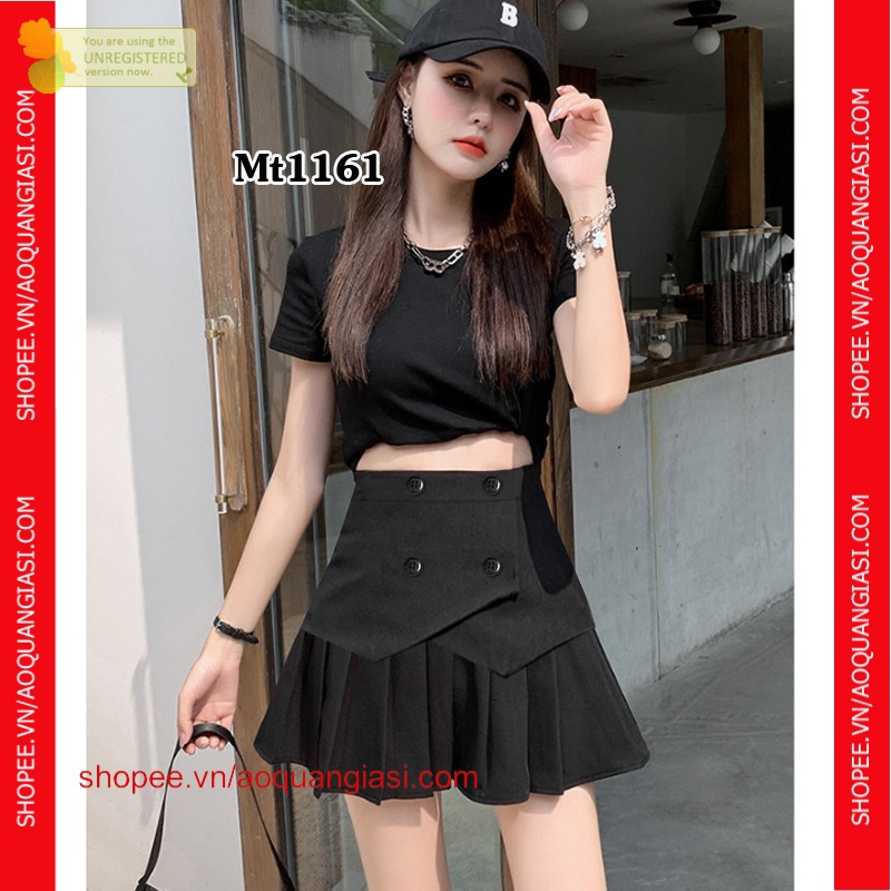 Quần giả váy vải kate ford thời trang mt1161 đen, đỏ aoquangiasi.com xinh yêu