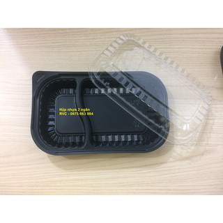 500 hộp nhựa đựng cơm 2 ngăn ht17