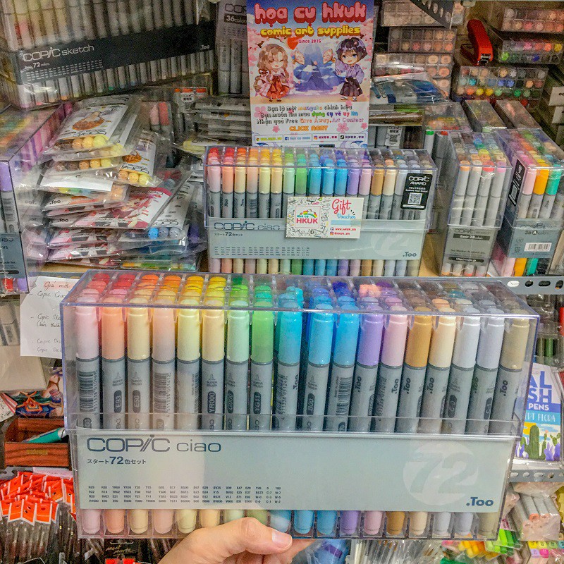 Màu marker Copic Ciao bán lẻ full mã HKUK đặt ít nhất 10c tặng sổ marker Shimoo mua nhiều giảm giá đọc kĩ mô tả bên dưới