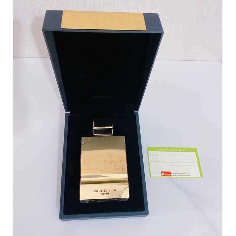 [ Cam Kết Chính Hãng ] Nước hoa Al Haramain Amber Oud 60ml full seal Gold Edition