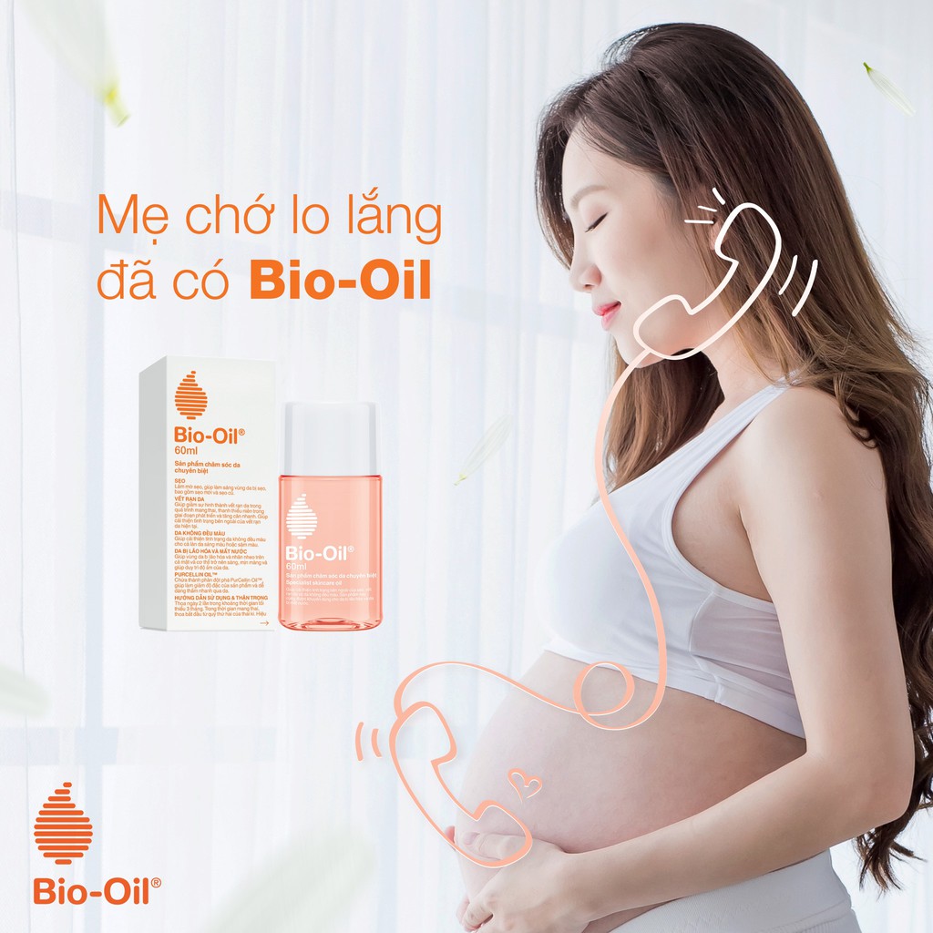 Tinh Dầu giảm rạn da Bio-Oil Úc nhẹ dịu giảm rạn da hiệu quả