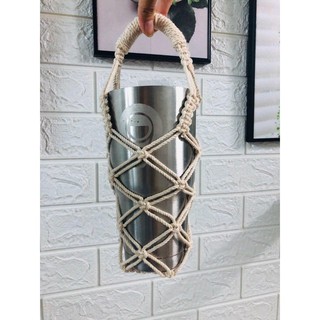 Túi Đựng Ly Giữ Nhiệt Bằng Vải Handmade