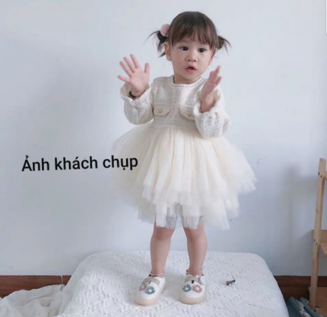 [CÓ SẴN] váy vải Tweed cao cấp có lót vải thô bên trong
