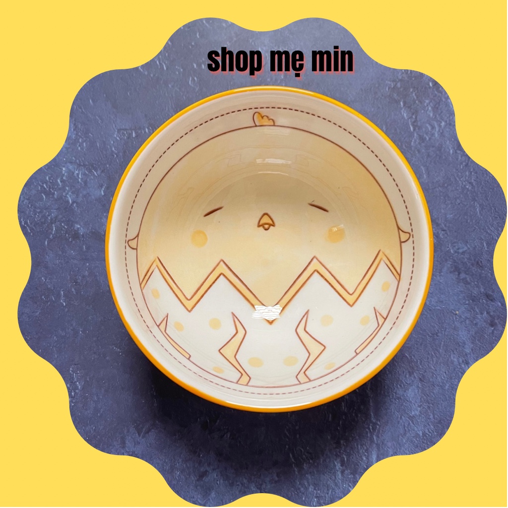 ￼Bát tròn sứ to ăn dặm cho bé, bát ăn cơm gia đình- ăn dặm kiểu nhật