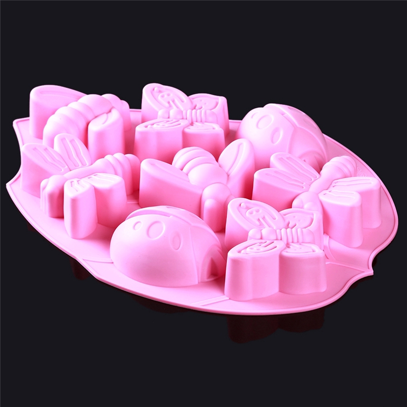 Khuôn Silicon Làm Bánh Kem/Xà Phòng Handmade Tạo Hình Côn Trùng