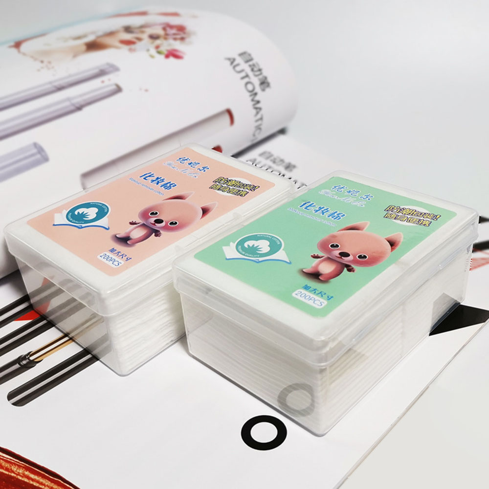 Set 200 bông tẩy trang cotton cho người mới tập trang điểm Bông tẩy trang Cotton Pads 200 miếng