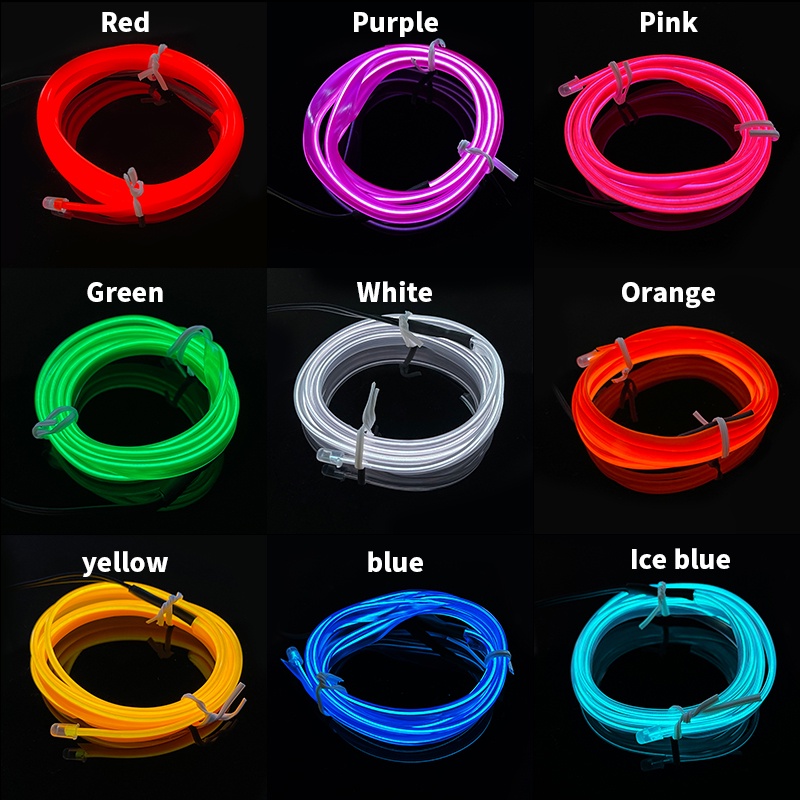 Dây Đèn Led 1M/2M/3M/4M/5M Trang Trí Nội Thất Xe Hơi