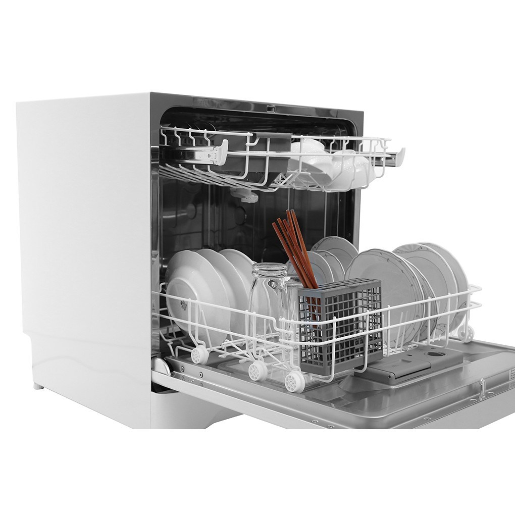 Máy rửa chén mini Electrolux ESF6010BW 1480W 8 bộ - Rửa nước nóng Chức năng rửa nhanh. Giao miễn phí HCM