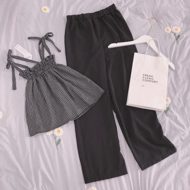 ♥️ÁO DÂY CARO NƠ VAI♥️Mã NV1 | BigBuy360 - bigbuy360.vn