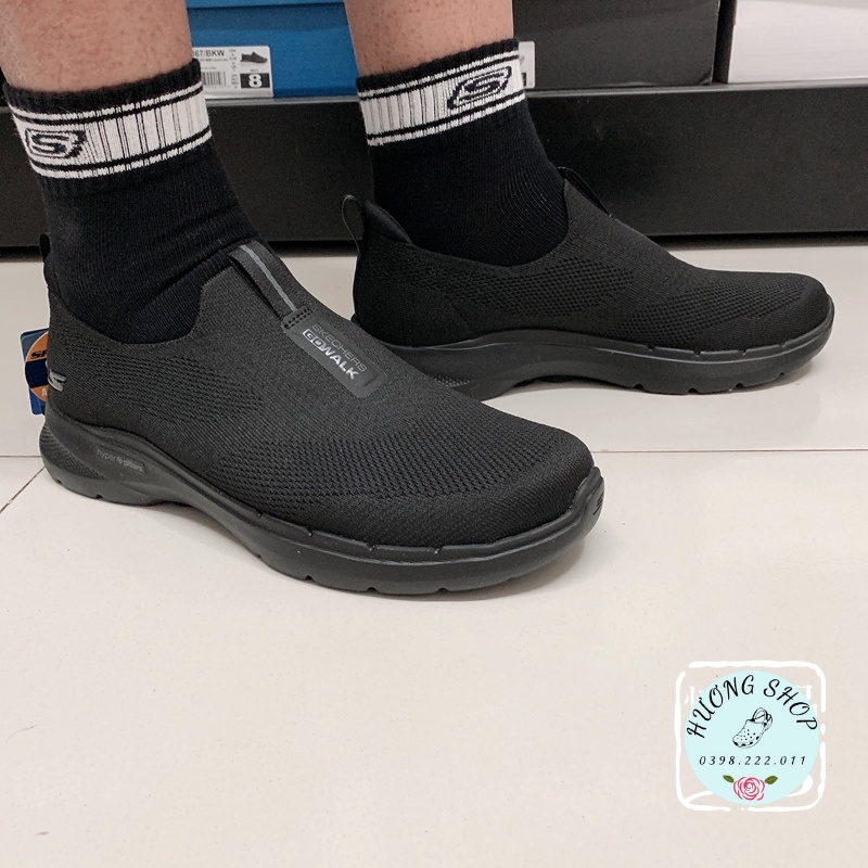 Giày Slipon Skechers GoWalk Cực Êm Mềm Nhẹ, Đế Ma Sát Cho Nam - Hàng Full Box, Xuất Xịn | BigBuy360 - bigbuy360.vn