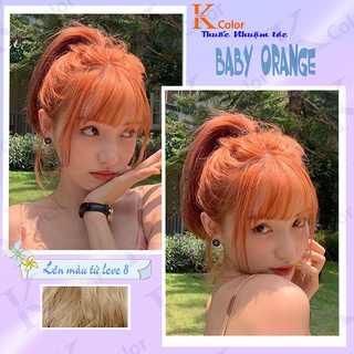Thuốc nhuộm tóc CAM ĐÀO BABY sử dụng tại nhà nhiều thảo dược giá rẻ Kcolor
