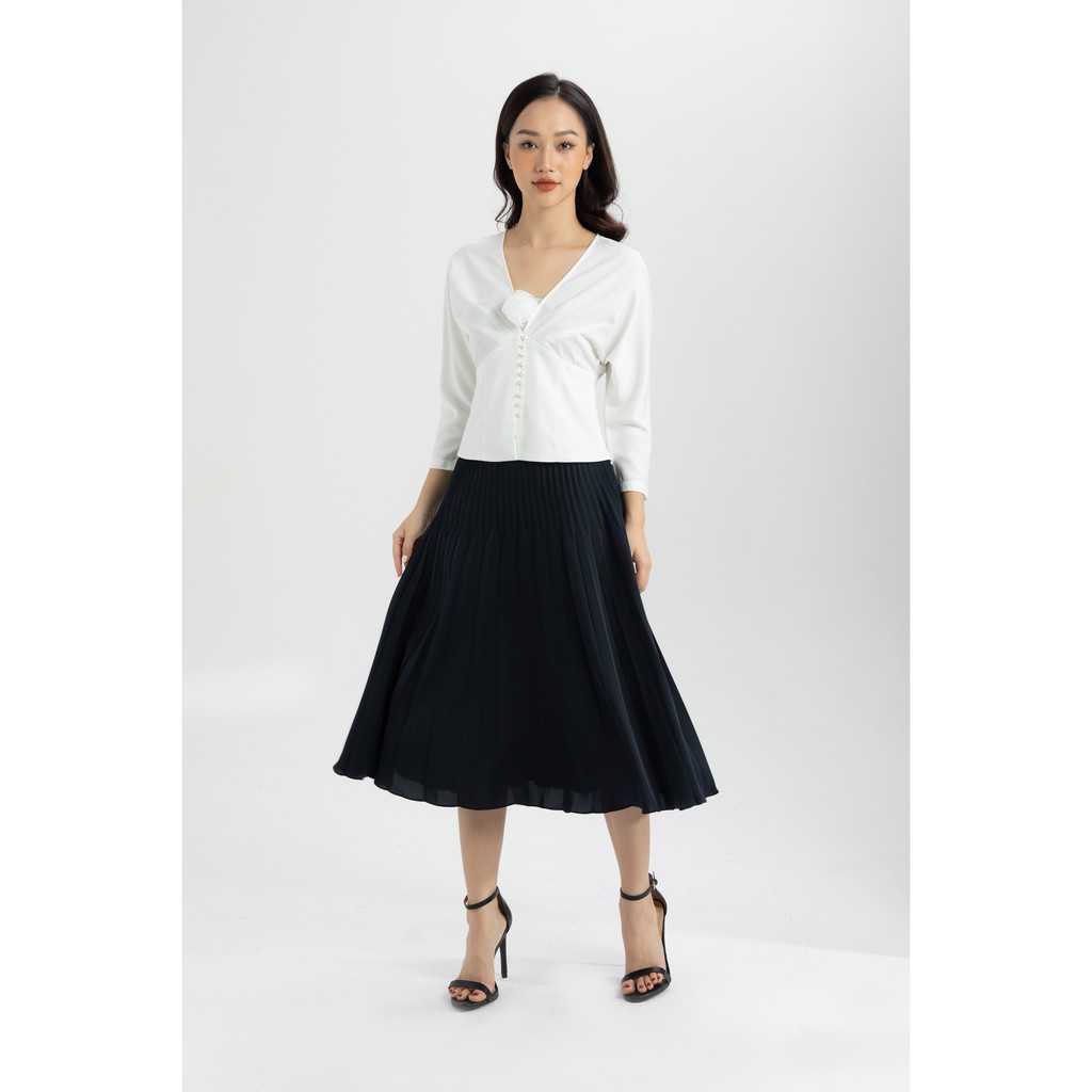 _Chân váy lụa xếp ly cách điệu IVY moda MS 30M6116 | BigBuy360 - bigbuy360.vn