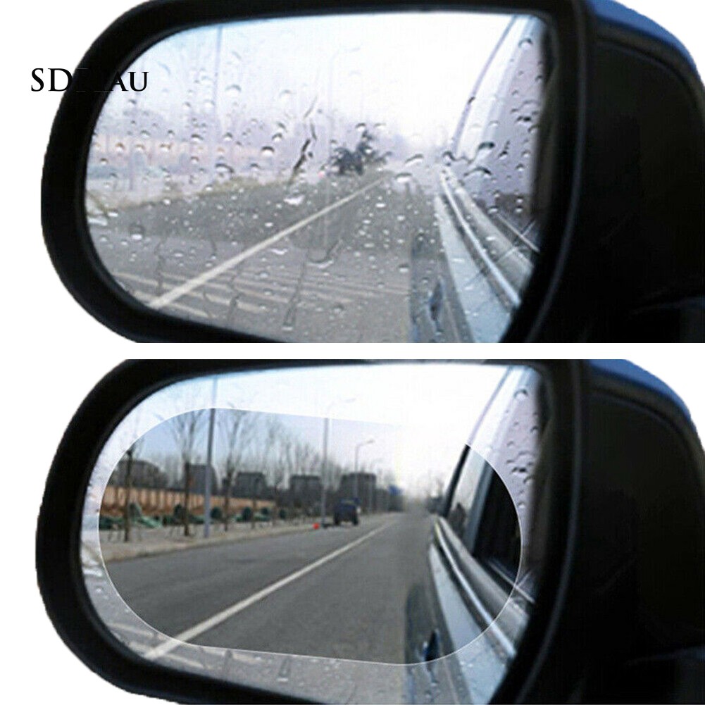 Set 2 phim dán bảo vệ màn hình dán kính chiếu hậu xe hơi chống nước+sương mù chuyên dụng