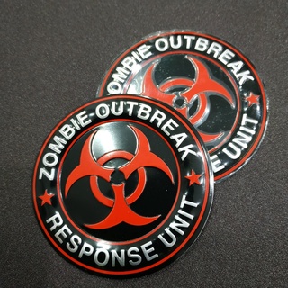 Tem nhôm dán xe zombie outbreak 7.5cm