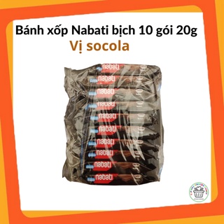 Bánh xốp Nabati bịch 10 gói 20g vị socola