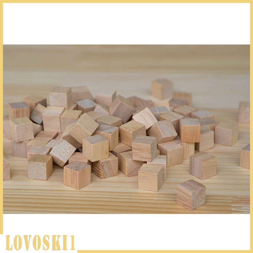 Bộ 100 Khối Gỗ Lập Phương Tự Nhiên