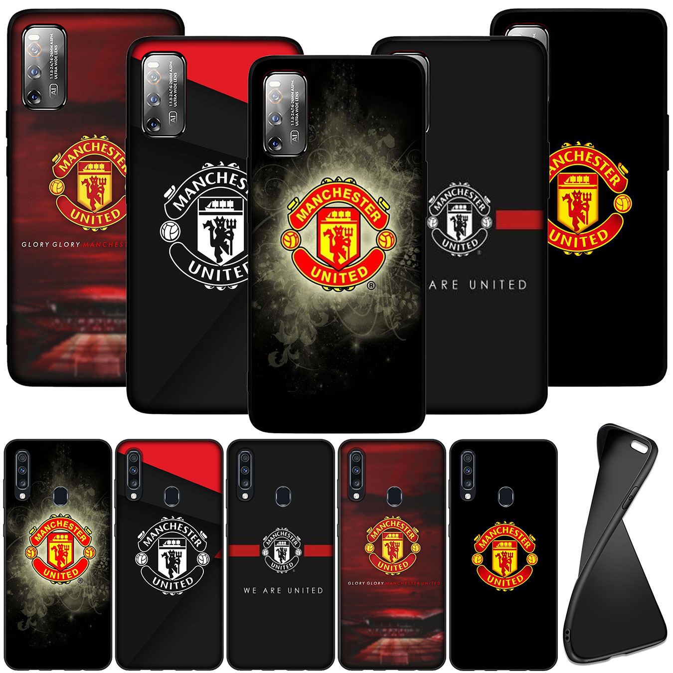 Ốp điện thoại silicon dẻo Manchester United cho Samsung Galaxy S21 Ultra S8 Plus M31 M51 A11 A31 A51 S21+ S8+ S21Plus