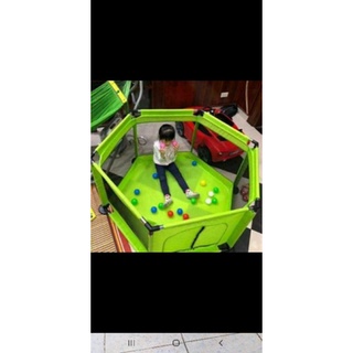 quây bóng lục giác khung inox chắc chắn tặng kèm 15 bóng nhựa