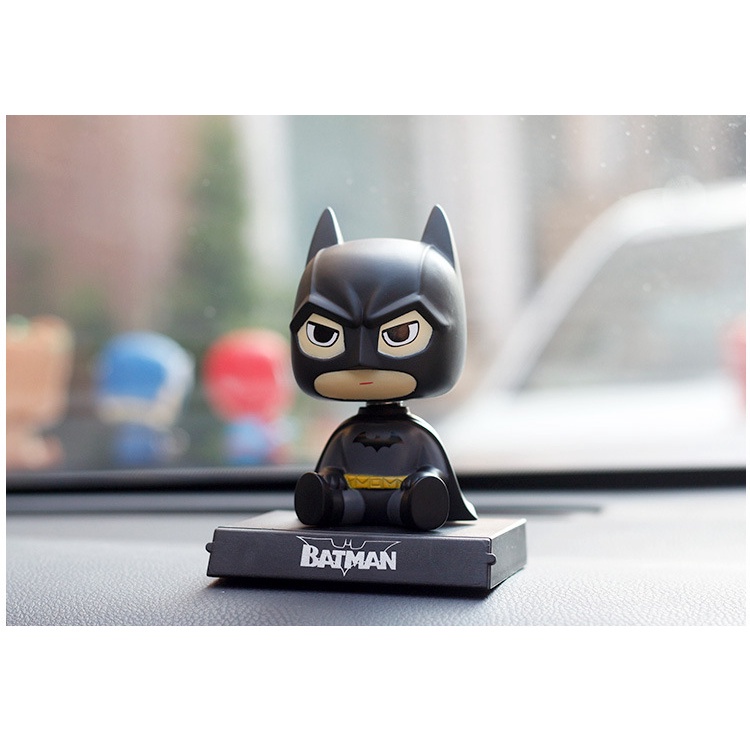 ﹉Mô hình Batman - Chibi lắc đầu trang trí taplo ô tô, bàn học, giá đỡ điện thoại