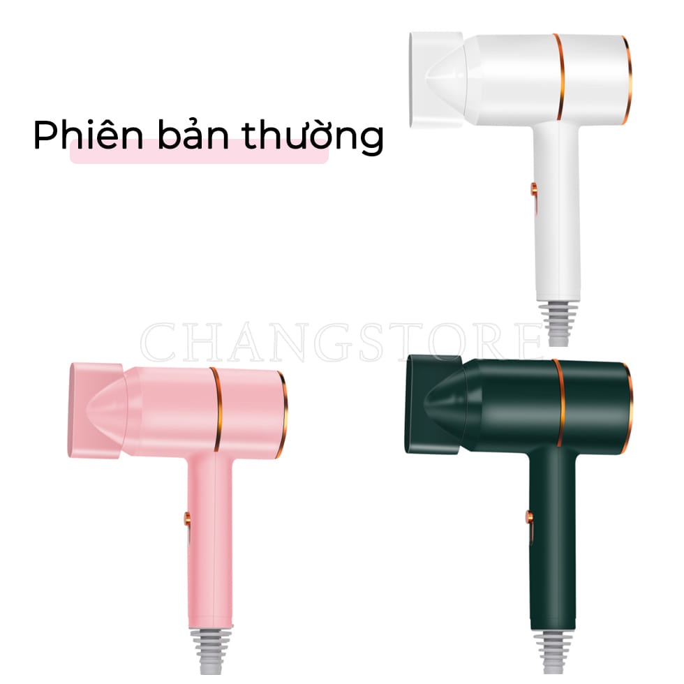 Máy Sấy Tóc Mini Công Suất Lớn Dai Heart Búa Xanh 2200W, Máy Sấy Tóc 2 Chiều Nóng Lạnh