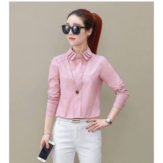 Áo sơ mi nữ công sở tay dài cổ cách điệu kiểu dáng hàn quốc, áo sơ mi đi học,  áo sơ mi đi làm trẻ trung