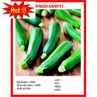 Hạt Giống Bí Ngòi Xanh F1 - 10 hạt