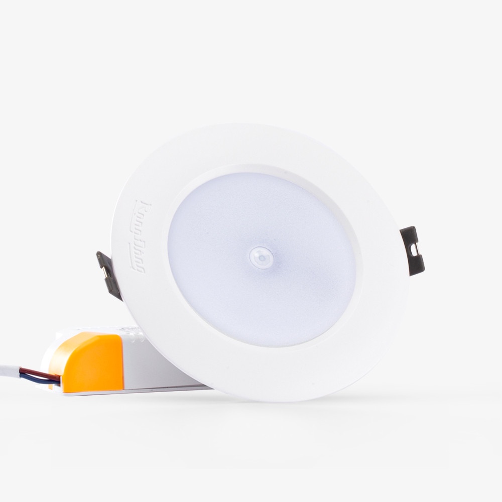 Đèn led âm trần Cảm biến, Đèn led âm trần downlight tiết kiệm điện Model: AT04.PIR 110/9W