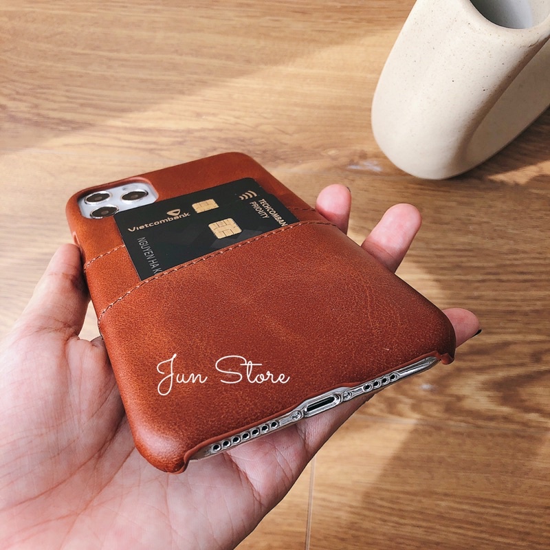 Ốp lưng iphone nhét thẻ da mềm