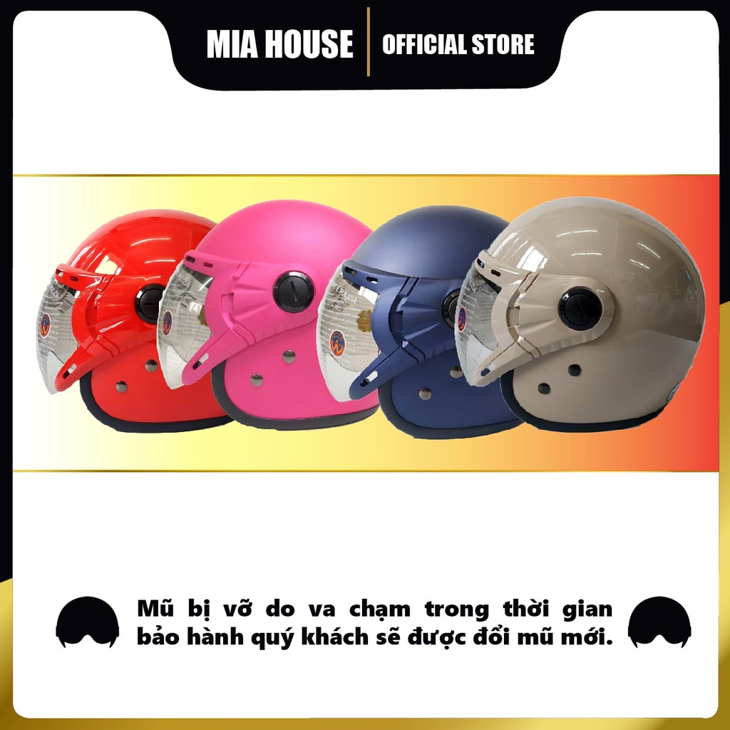 Mũ bảo hiểm GRS A368K nhiều màu - mũ 3/4 đơn giản, đi trong phổ hoặc đi xa đều hợp, hàng chính hãng GRS - bảo hành 1 năm