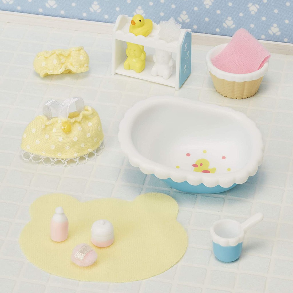 Sylvanian Families Bộ Dụng Cụ Phòng Tắm Của Bé Baby Bath Set