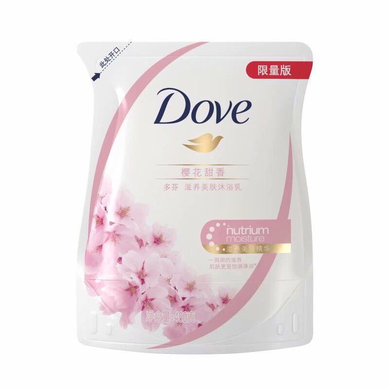 Sữa tắm Dove hương hoa anh đào 400 ml dạng túi