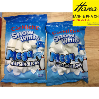 Kẹo Marshmallow trắng Snow White CorNiche 120g Xuất xứ Phillippines