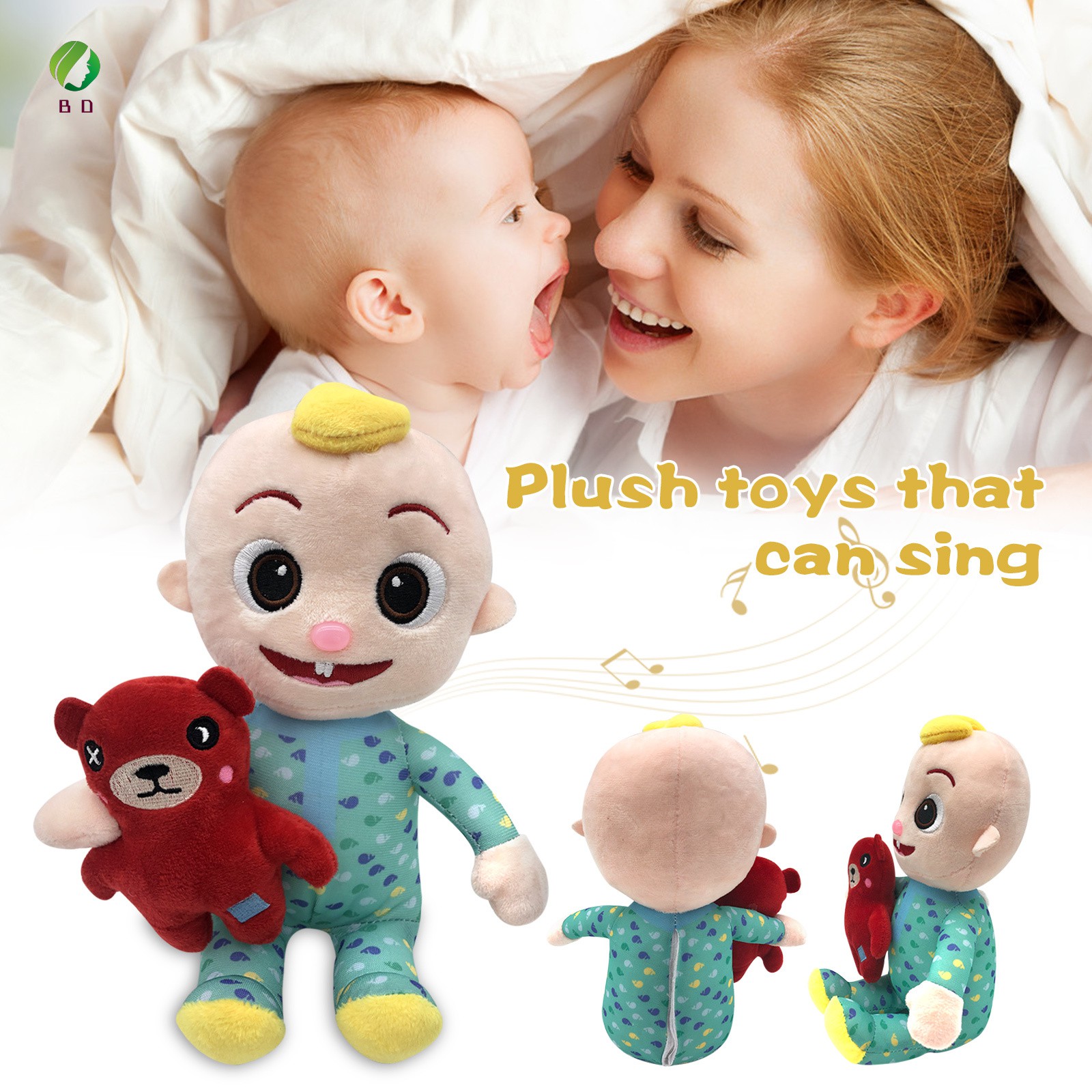 Tiktok ins Musical Bedtime JJ Doll with a Soft Plush Tummy Super Cute Bedtime Toys for Babies Kids Boys Girls tiktok