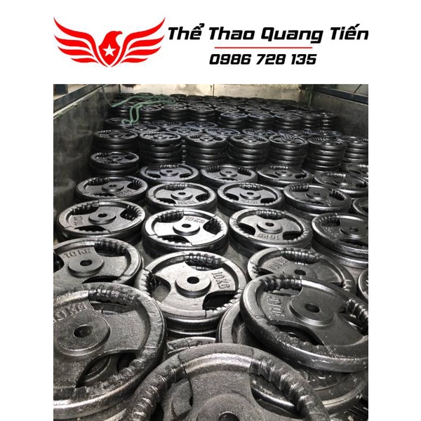 Tạ bánh gang 20kg, tạ đĩa gang 20kg phi 30 lỗ nhỏ QT08