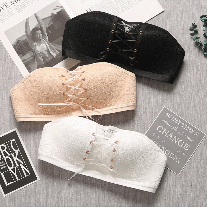 Áo lót cup ngực dây rút chống tụt mặc áo hở vai lưng nâng vòng 1 sexy cao cấp AOLOT15