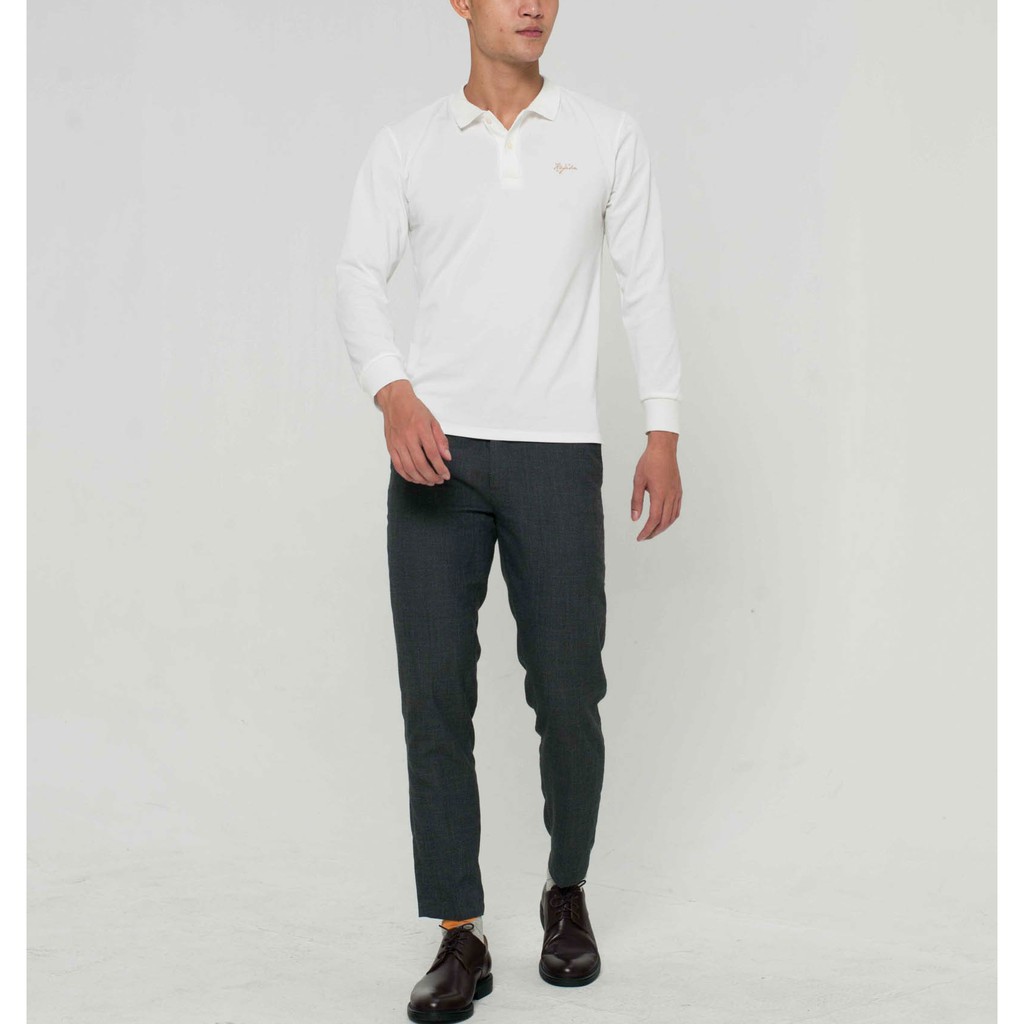 áo thun nam dài tay , áo thun dài tay thu đông cổ bẻ vải cotton hơi co dãn dày dặn nhiều màu | BigBuy360 - bigbuy360.vn