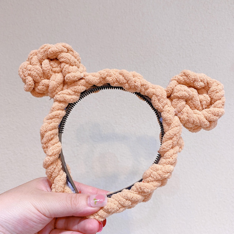 Băng Đô Tai Thỏ Dệt Kim Mềm Mại Dùng Làm Đạo Cụ Chụp Ảnh