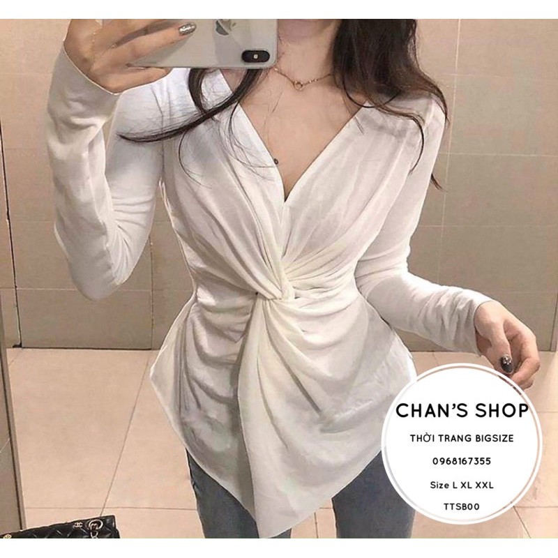 Bigsize ÁO THUN XOẮN TAY DÀI