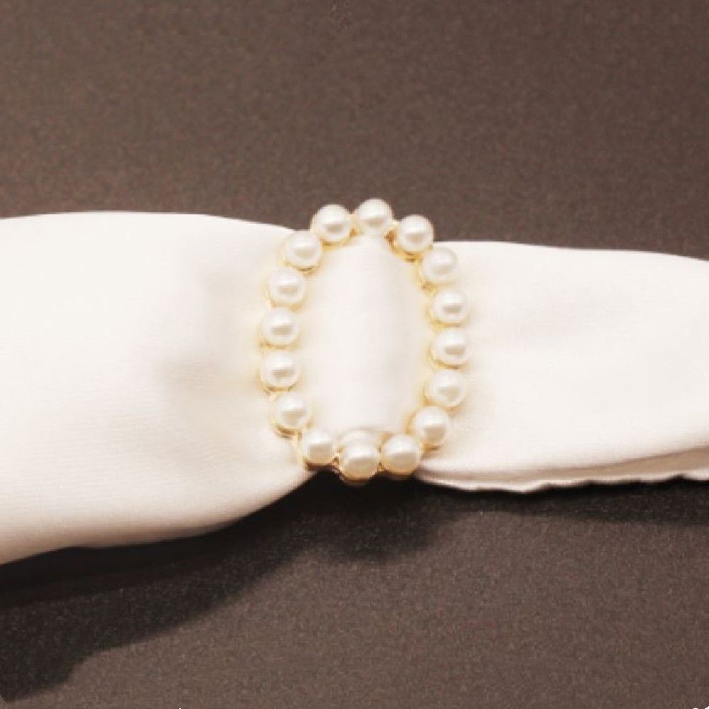 Nút thắt buộc dây ruy băng chống trượt đính ngọc trai nhân tạo đẹp mắt