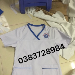 Áo blouse cổ tim viền mầu